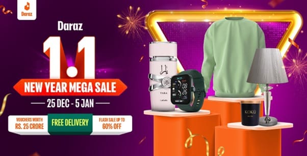 You are currently viewing Daraz 1.1 New Year mega sale