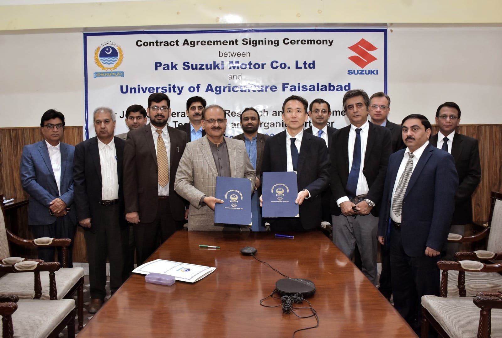 You are currently viewing University of Agriculture Faisalabad and Pak Suzuki Motor are partners in research and development.