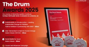 Read more about the article Fatima Fertilizer wins four prestigious awards at The Drum Awards 2025 in London, UK