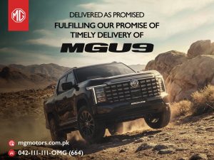 Read more about the article MG Pakistan begins deliveries of MGU9 Pickup