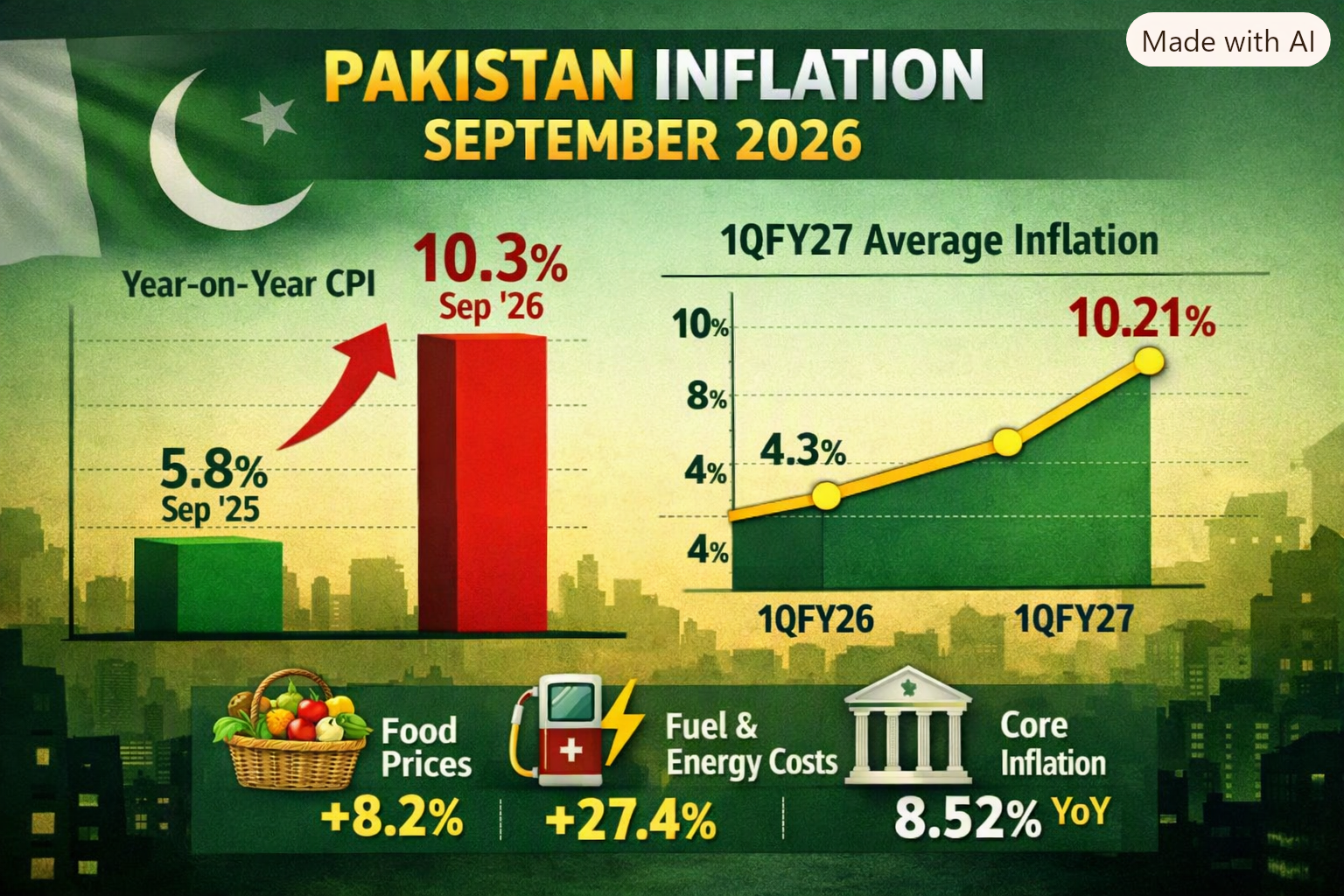 You are currently viewing Headline inflation rises to 10.3% in September: AHL Research