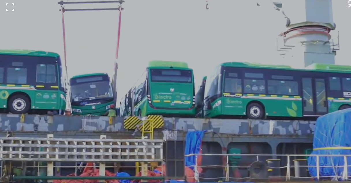 You are currently viewing KPT facilitated the arrival and discharge of 179 electric buses at the port