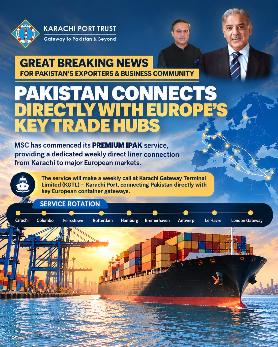 You are currently viewing MSC has commenced its premium IPAK service in Pakistan