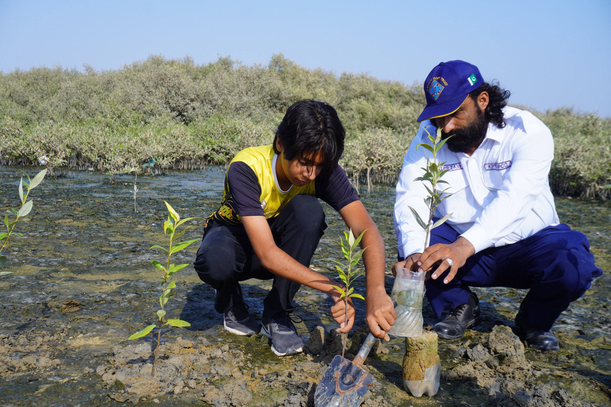 You are currently viewing Young student takes initiative for mangrove conservation at Sandspit